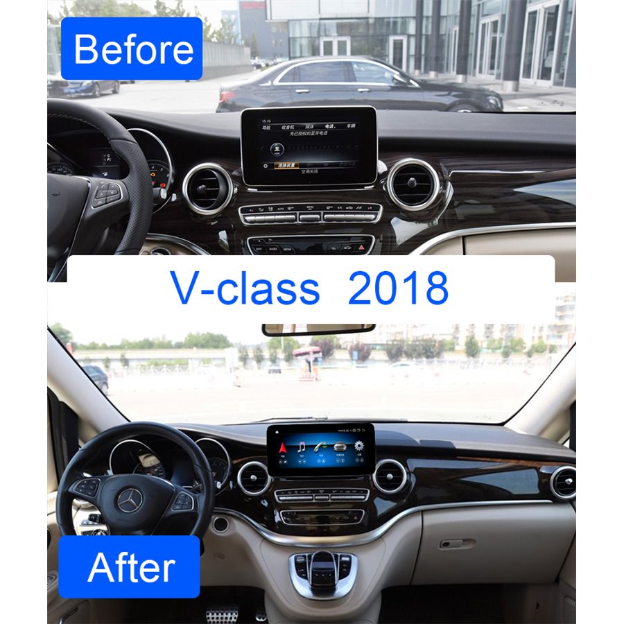 Monitor Navigatie Android Mercedes C Class W205 S205 GLC X253 NTG 5.0 Ecran 10.25 inch Waze Carkit USB NAVD-Z1003C