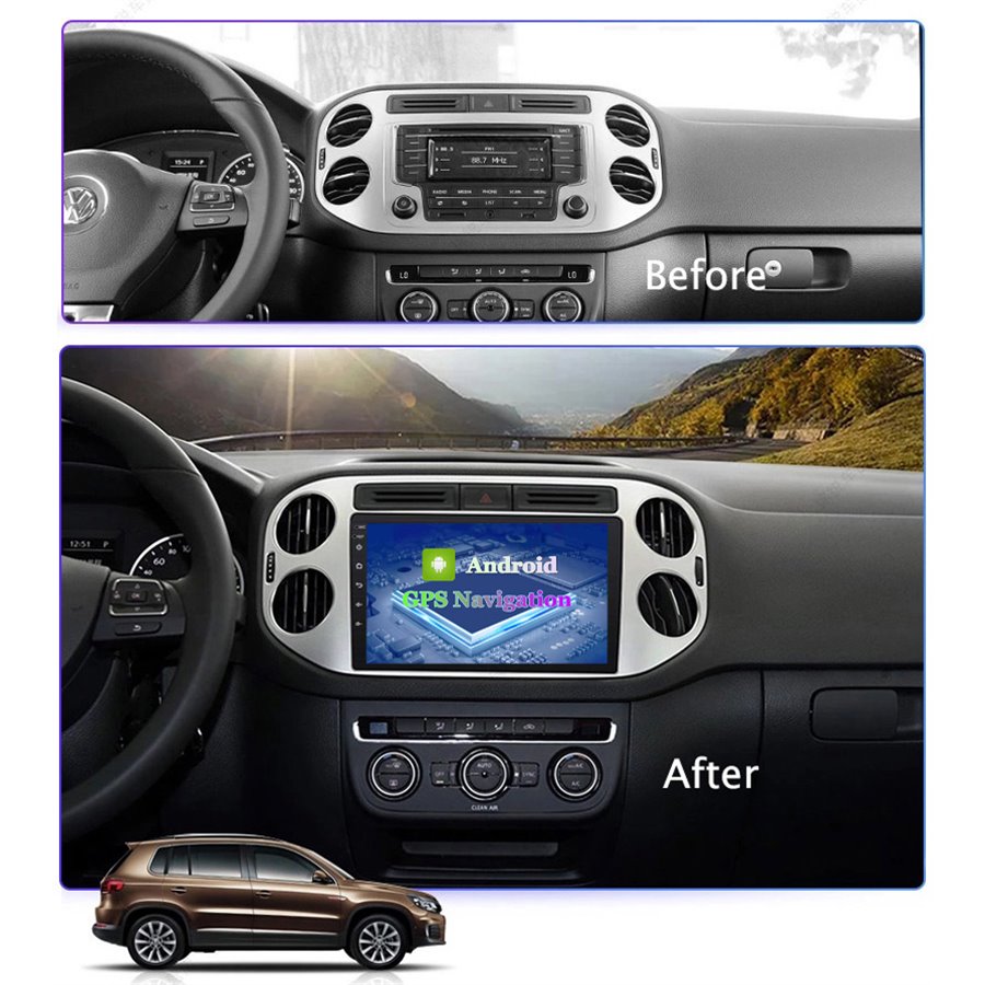 Navigatie Android VW Tiguan 2010 - 2016 2GB Ram Ecran 9 inch NAVD-AC9002