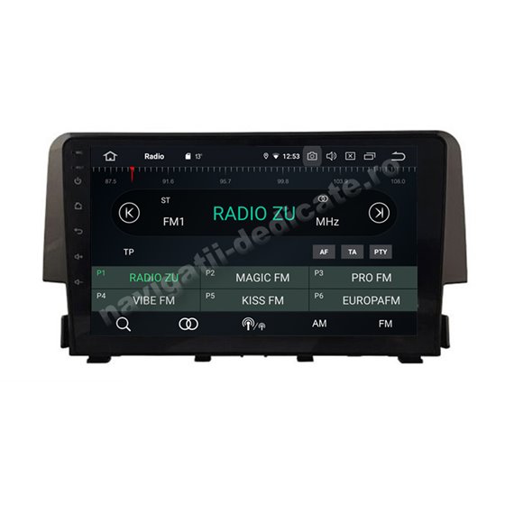 Navigatie Android 10 Honda Civic 2016 Octa Core 4GB Ram Ecran 9 inch NAVD-Z8038