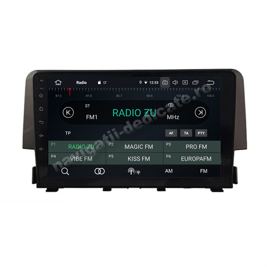 Navigatie Android 10 Honda Civic 2016 Octa Core 4GB Ram Ecran 9 inch NAVD-Z8038