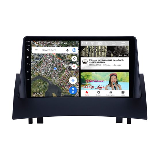 Navigatie Android 10 Renault Megane 2 2004-2008 Octa Core 4GB Ram Ecran 9 inch NAVD-Z8046