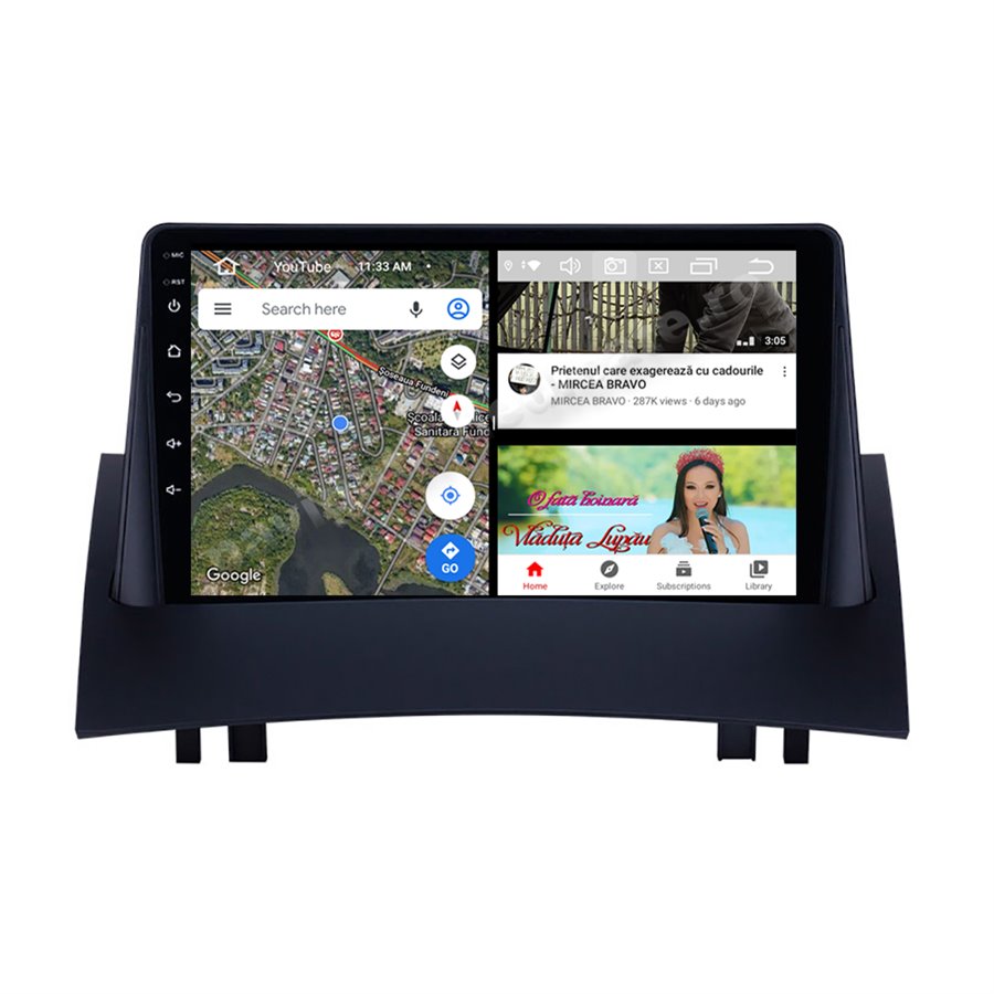 Navigatie Android 10 Renault Megane 2 2004-2008 Octa Core 4GB Ram Ecran 9 inch NAVD-Z8046