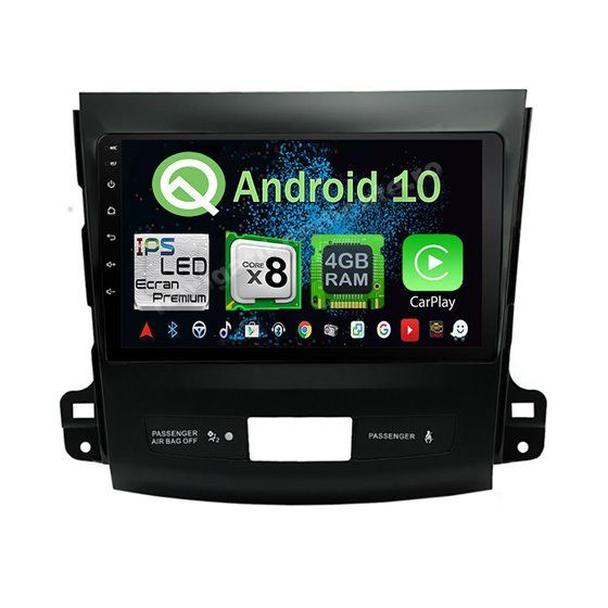 Navigatie Android 10 Mitsubishi Outlander 2008-2015 Octa Core 4GB Ram Ecran 9 inch NAVD-Z8017