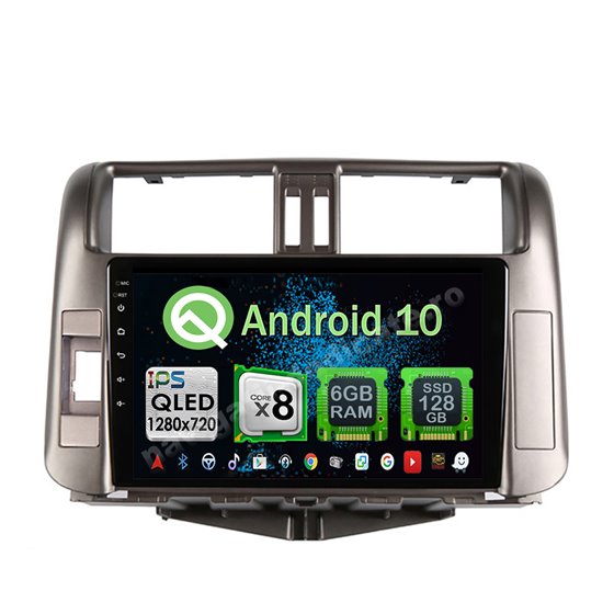 Navigatie Carplay Android 10 Toyota Prado 2010-2013 Octa Core 6GB Ram 128GB SSD Ecran 9 inch NAVD-US9005