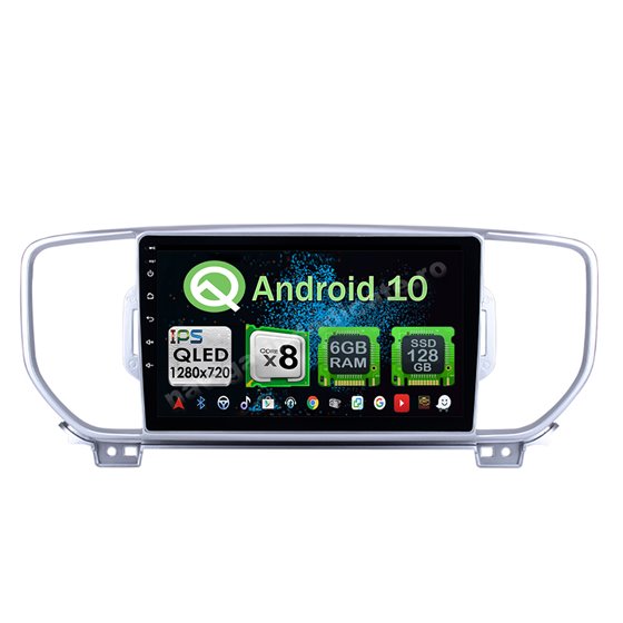 Navigatie Carplay Android 10 SPORTAGE KX5 2016-2018 Octa Core 6GB Ram 128GB SSD Ecran 9 inch NAVD-US9044