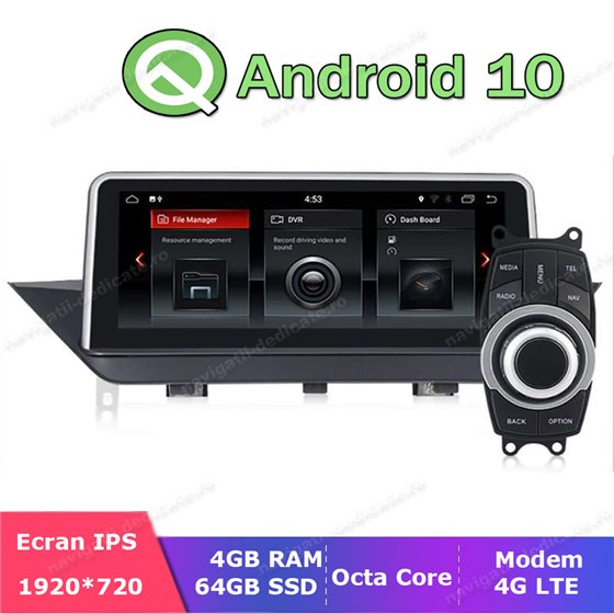 Monitor Navigatie Android 10 BMW X1 E84 Octa Core 4GB Ram Bluetooth GPS USB Ecran 10.25 inch NAVD-E84 X1 MTK