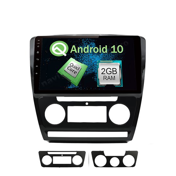 Navigatie Android Skoda Octavia 2 Facelift 2GB Ram Ecran 10 inch NAVD-AC10725