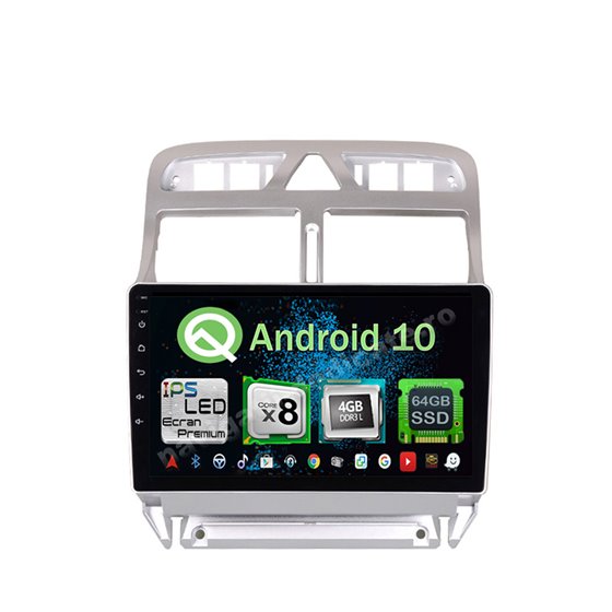 Navigatie Carplay Android 10 Peugeot 307 Octa Core 6GB Ram 128GB SSD Ecran 9 inch NAVD-US9053