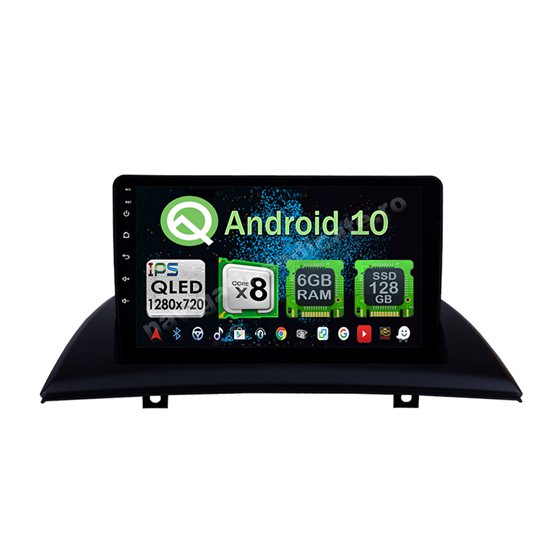 Navigatie Carplay Android 10 BMW X3 E83 Octa Core 6GB Ram 128GB SSD Ecran 9 inch NAVD-US9063